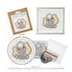 image 7 of Trimits 3Pk Cross Stitch Bundle - Giraffe, Elephant, Lion, 13x13cm Beginner Kits, Complete with Threads & Instructions