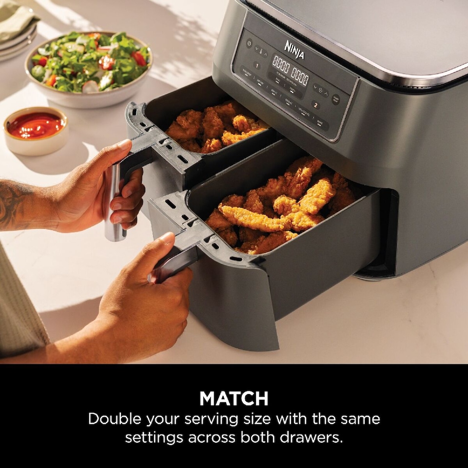 image 1 of Ninja 6 in 1 Dual Zone Air Fryer 7.6L DZ300UK