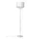 image 8 of First Choice Lighting Pair of Cream Faux Silk Jewelled Floor Lamps Chrome | White
