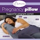 image 2 of Aamira Dark Grey Pregnancy Maternity Pillow, 140x70x20cm J Shaped Memory Foam | Grey | Grey | Standard | 1