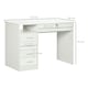 image 3 of HOMCOM Computer Desk Writing Desk with Five Drawers for White