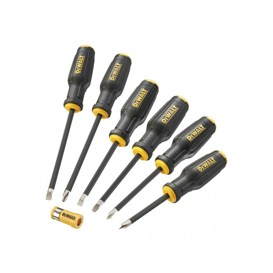 Dewalt Hand Tools Full Fit Screwdriver Set, 6 Piece - Multi Colour - One Size