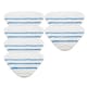 image 1 of SPARES2GO Washable Microfibre Cover Pads for Bush SMB1501 SMB1501UK Steam Cleaner Mop (Pack of 6)