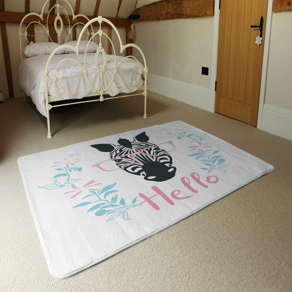 image 1 of Hello Zebra (Rug) Multi | Medium: 80x150cm