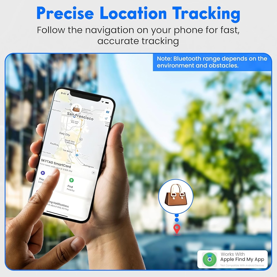 image 1 of Card Tracker (IOS Only) Wallet GPS Tracker Compatible with Apple Find My App