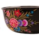 image 4 of BillyCan Hand-Painted Picnic Snack Bowls - 14.5cm - Carbon Pansy - Pack of 6 Grey