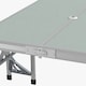 image 9 of Outsunny Folding Camping Picnic Table with 4 Seats and Umbrella Hole, Grey Grey | Grey
