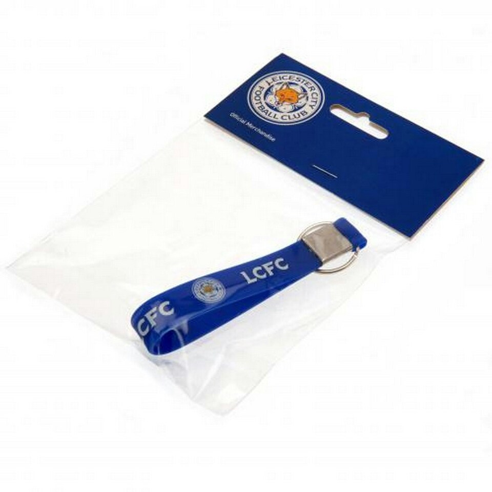 image 1 of Leicester City FC Strap Keyring - Blue/White - One Size