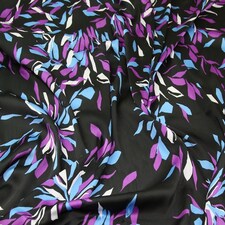 Purple Crinkle Satin Fabric for Dressmaking, 144cm / 56" Wide - per metre