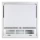 image 2 of FURNISHED Blackout Roller Blind with Silver Glitter Trim and Green Bow Cut to Size | White | White 2 | (W) 210cm x (L) 210cm