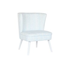 Armchair DKD Home Decor 73 x 67 x 85 cm Blue Wood White Blue