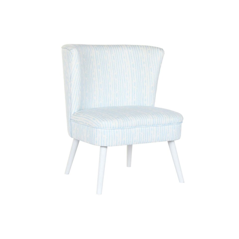 image 1 of Armchair DKD Home Decor 73 x 67 x 85 cm Blue Wood White Blue
