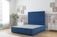 image 1 of Sloomy Madison Navy Plush Divan Bed Base 2 Drawers Foot-End With 54 Inch Floor Standing Headboard & 12 Inch Matching Footboard | Blue | Navy | King | 1