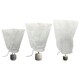 image 1 of Harbour Housewares 3pc Plant Fleece Frost Protection Cover Set with Drawstring - 3 Sizes White