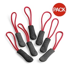 Quadra SLX Zip Puller Pack (Pack Of 10) - Red - One Size