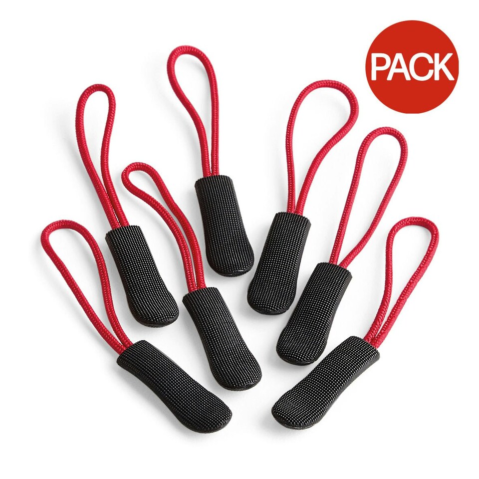 image 1 of Quadra SLX Zip Puller Pack (Pack Of 10) - Red - One Size