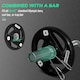 image 4 of SPORTNOW Two 5kg Olympic Weight Plates for Barbell, with Tri-Grips