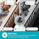 image 4 of NEDIS Smart Wifi Baby Monitor, Indoor Camera Full HD, Night Vision, PTZ, Motion & Sound Detection, 2-Way Audio, Humidity & Temperature Sensor, App Control -White/Grey