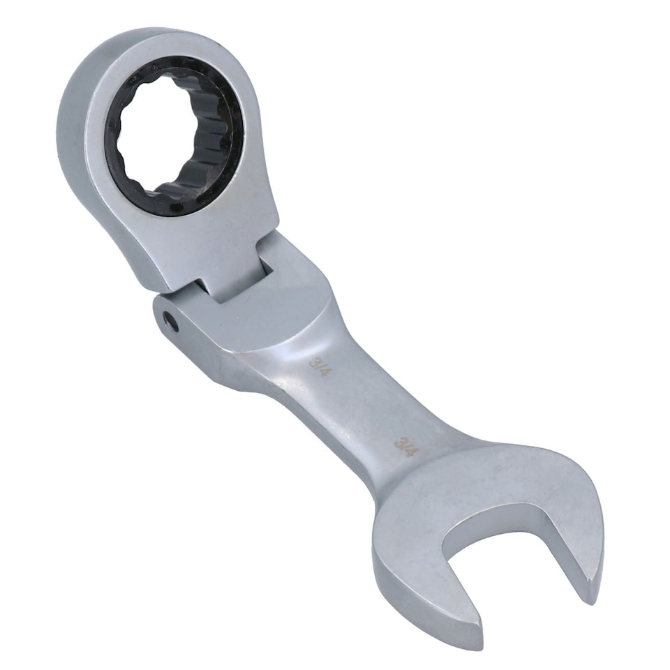 image 1 of Imperial SAE AF Stubby Flexi Headed Ratchet Spanners Spanner 5/16" - 3/4" 7pc