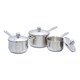 image 1 of Buckingham Stainless Steel 3 Piece Saucepan Set  Premium Quality | Silver