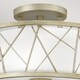 image 2 of Nest 3 Light Semi Flush Ceiling Light Silver Leaf, E27