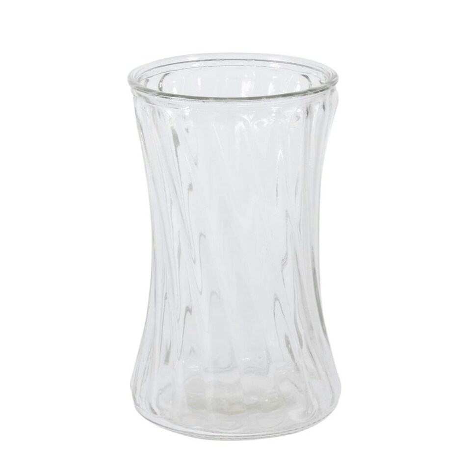 Clear Glass Hand-Tied Vase 16.5cm x 10cm