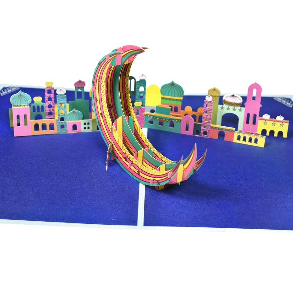 image 1 of Eid Mubarak 3D Pop Up Greeting Card