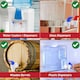 image 6 of SPARES2GO Universal Water Dispenser Tap Spigot Cooler Bottle Lever Faucet Spout (Blue / Cold, 15mm Internal Thread) Blue