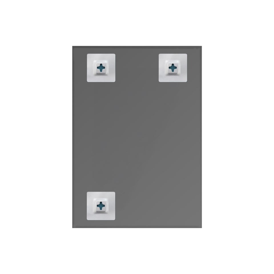 image 1 of Showerdrape Hampstead Rectangular Wall Mounted Black Framed Bathroom Mirror 70 x 50cm | Chrome | Mirror | 1