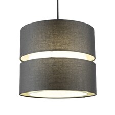 CGC GAYLE Black Two Tier Double Ceiling Shade Black