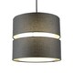 image 1 of CGC GAYLE Black Two Tier Double Ceiling Shade Black