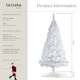 image 6 of Christmas Tree - artificial in white with metal stand | White | white | 6ft | 1