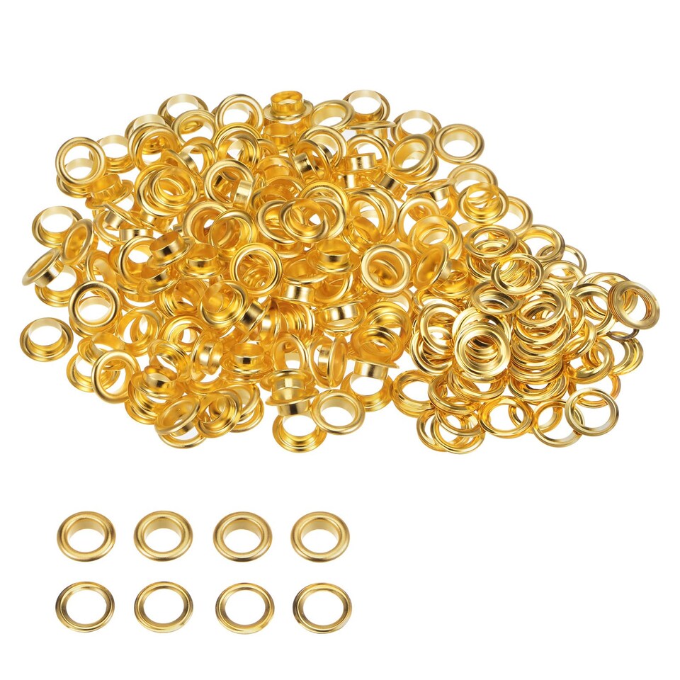 image 1 of 18mm Eyelets with Washers Durable Iron Grommets for DIY Project- 50pcs