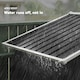 image 5 of Outsunny 6.5x3.5ft Metal Garden Shed for Garden, Dark Grey | Grey | Dark Grey | 191H x 194L x 107D cm
