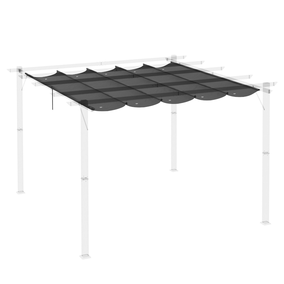 image 1 of Outsunny Pergola Shade Cover Replacement Canopy for 3 x 3(m) Pergola, Beige