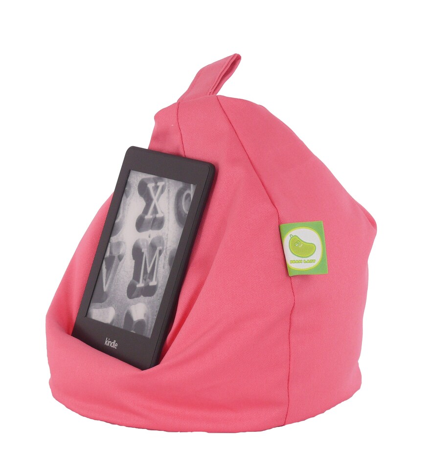 image 1 of Bean Lazy Hot Pink Tablet eReader and Book Mini Bean Bag