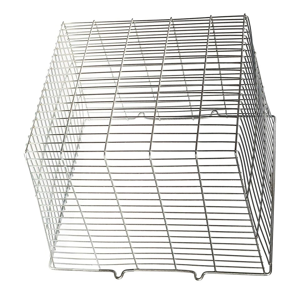 image 1 of SPARES2GO Universal Rectangular Terminal Flue Guard Non-Condensing Oil Boiler (11" x 11" x 10.5")