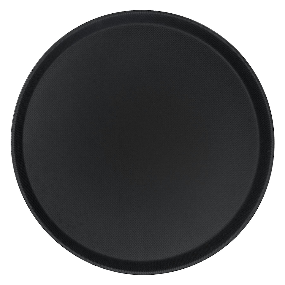 image 1 of Argon Tableware Round Non-Slip Serving Tray - 40.5cm - Black Black