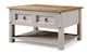 image 4 of Corona Coffee Table Grey Wax 2 Drawer 1 Shelf Solid Wooden Pine Wood Living Room with Mexican Styling