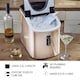 image 9 of Cooks Professional Automatic Ice Maker | 2.2L Water Tank | Quick and Easy with 2 Ice Size Options | Copper
