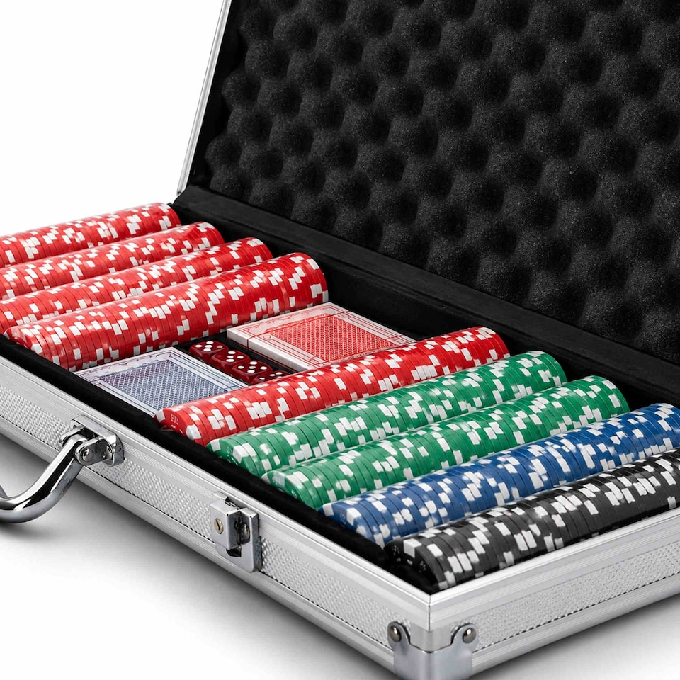 image 1 of Poker Set - 500 Piece Complete With Casino Style Case