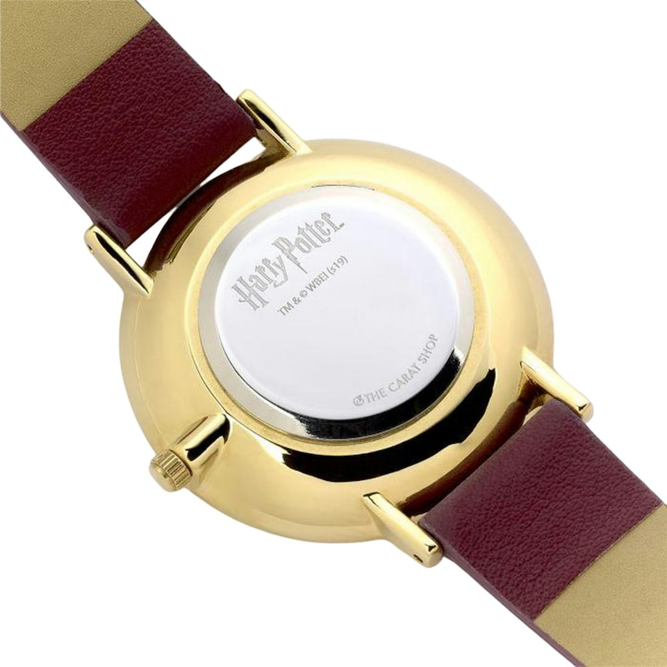 image 1 of Harry Potter Unisex Adult Hogwarts Express Analogue Watch - Burgundy/Gold - One Size