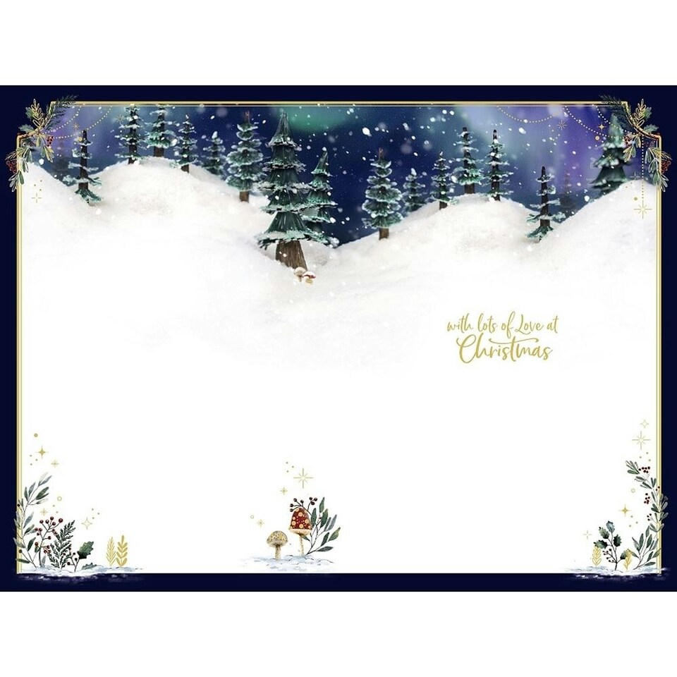 image 1 of Bear And Reindeer Special Granddaughter 3D Keepsake Christmas Card