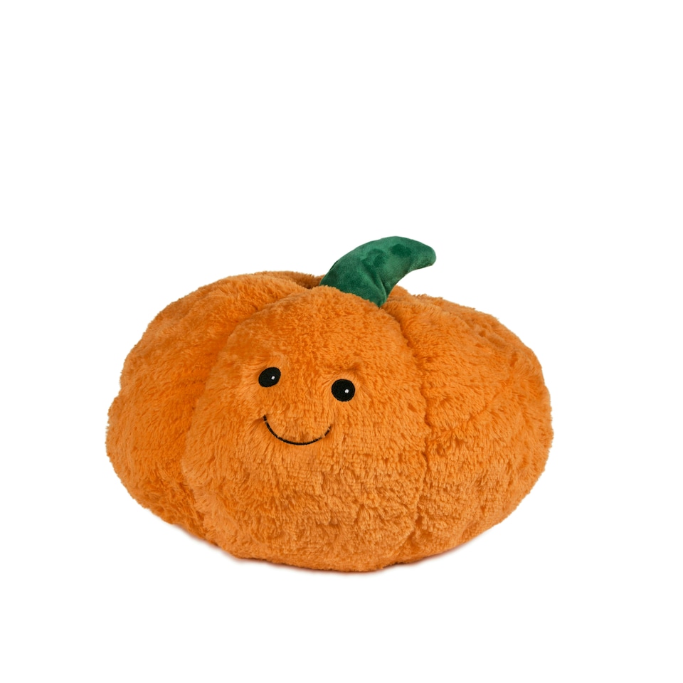 image 1 of Warmies Supersized Cushies Pumpkin