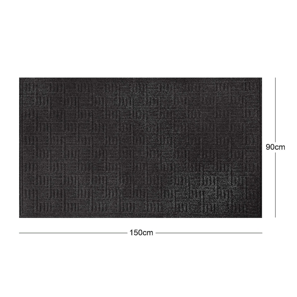 image 1 of Heavy Duty Commercial Entrance Mat 150cm x 90cm Black