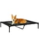 image 1 of PawHut Large Pet Cot Portable Dog Cat Sleep Bed Elevated Camping Outdoor Black