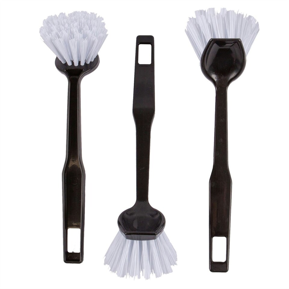 image 1 of Ashley Polypropylene Dish Brushes - Grey - Pack of 3 Grey