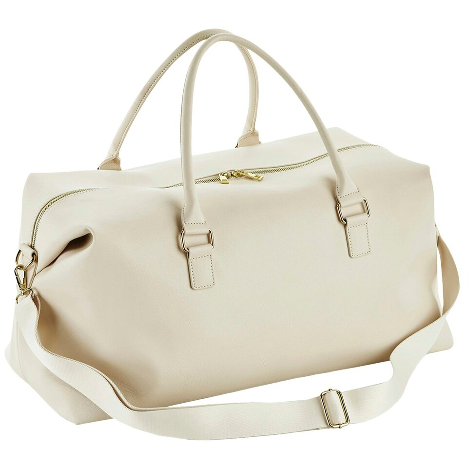 image 1 of Bagbase Womens/Ladies Boutique Weekender Holdall - Oyster - One Size White | One Size