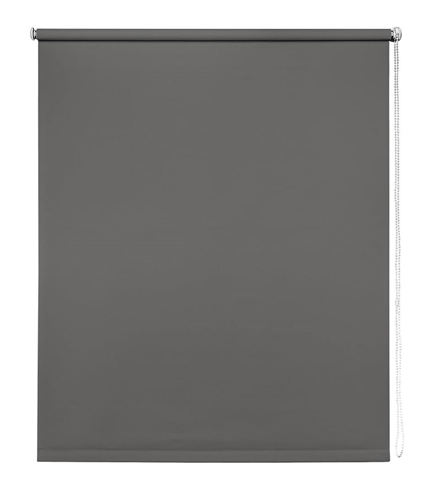 image 1 of 140cm Grey Trimmable Thermal Blackout Roller Blinds | Grey | Grey