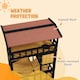 image 4 of PawHut Outdoor Cat House w/ Suspension Bridge, Houses, Balcony